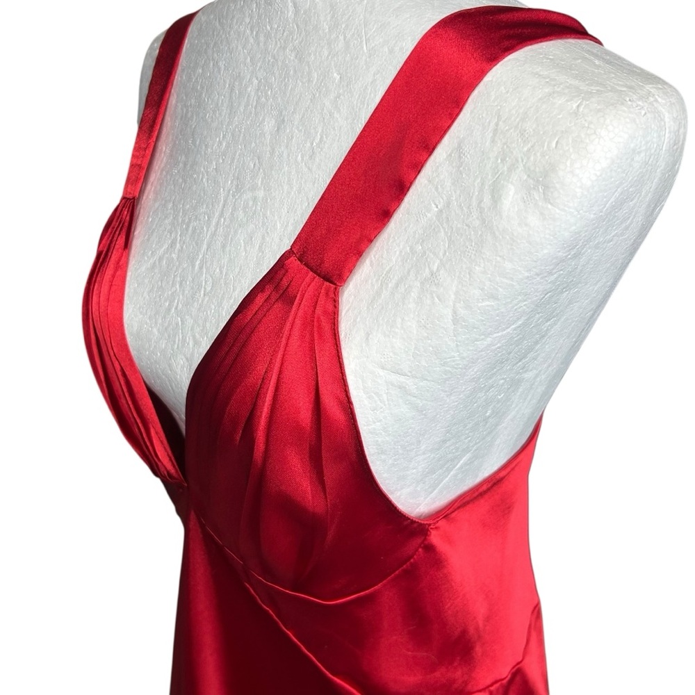 Frederick's Of Hollywood Vintage Red Maxi Slip Dress L Lingerie - Picture 9 of 13